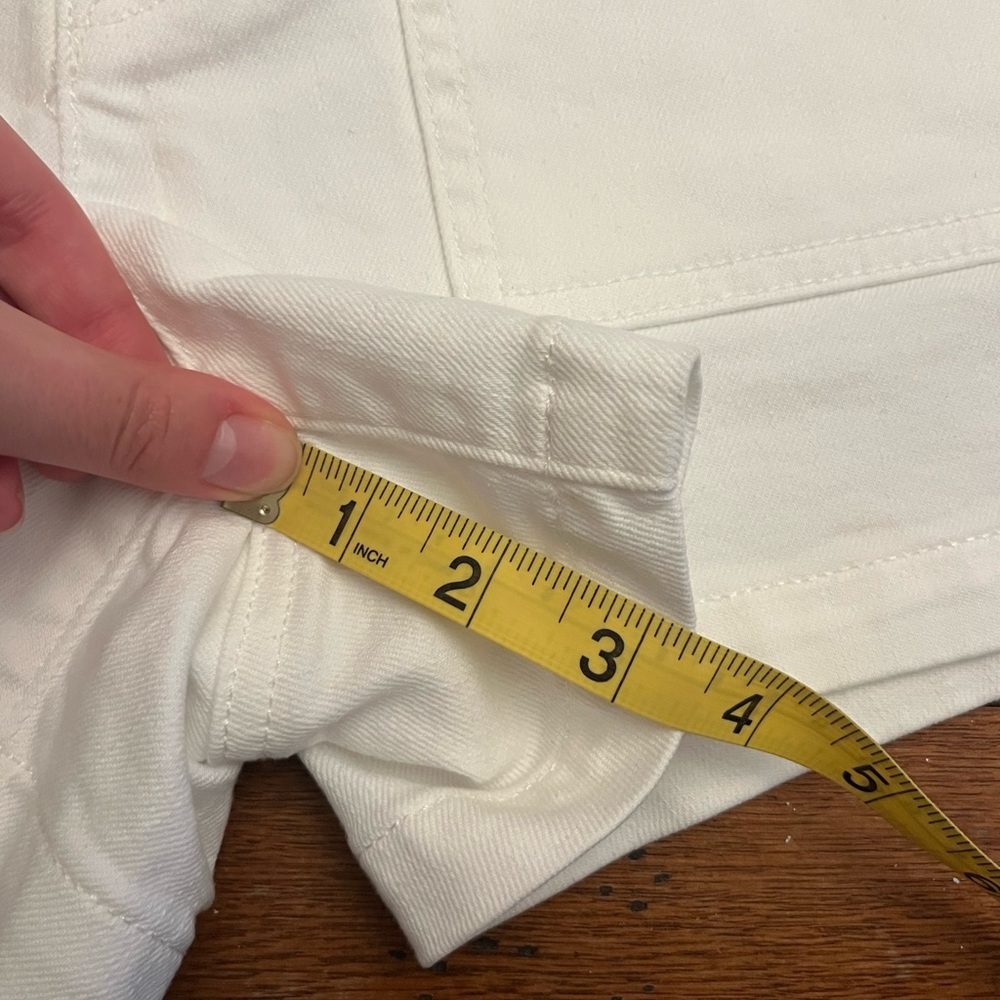 J. Crew White Utility Denim Short size 25 - Picture 12 of 12